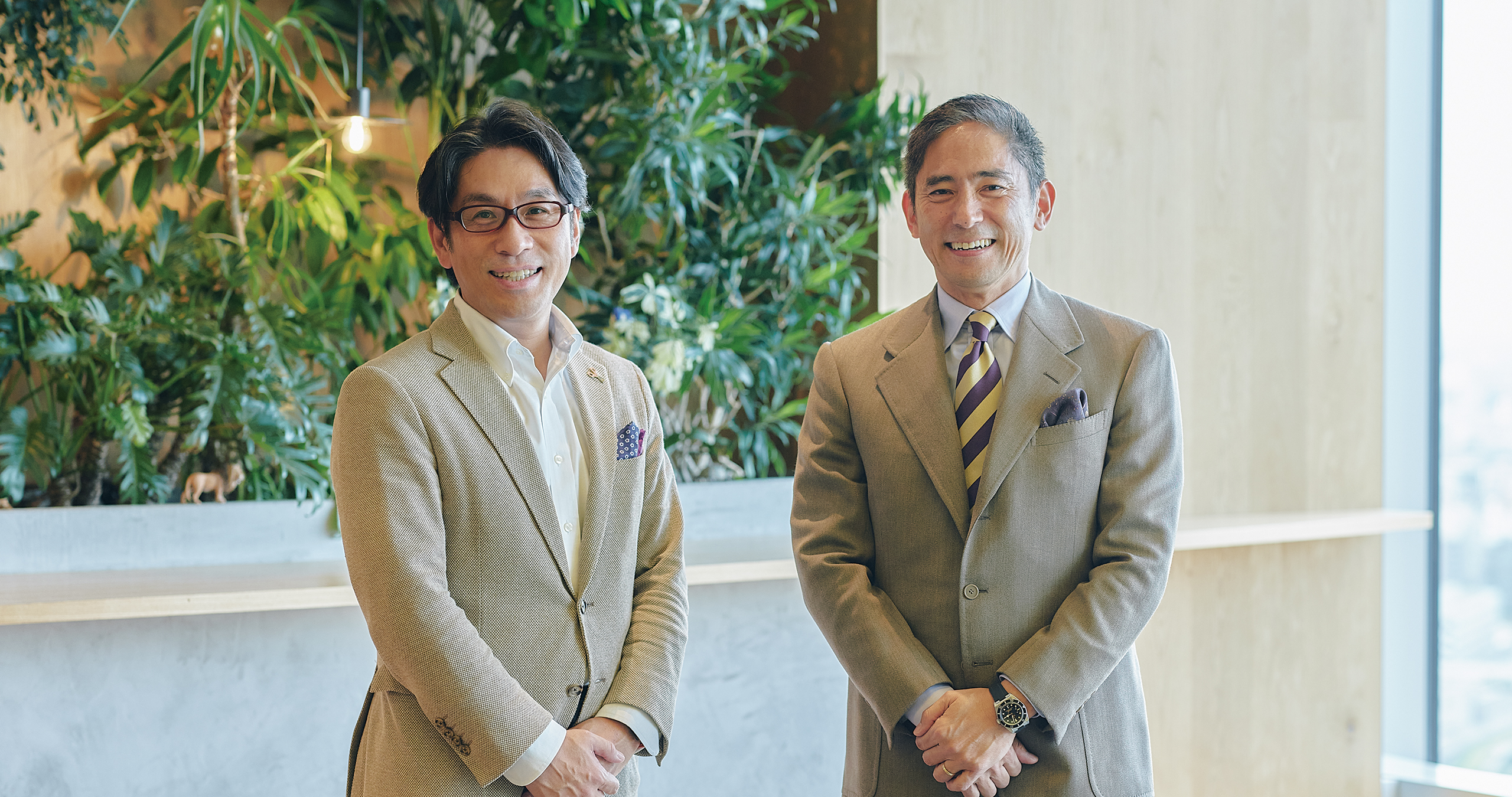 今泉忠久氏と長崎忠雄氏のお写真